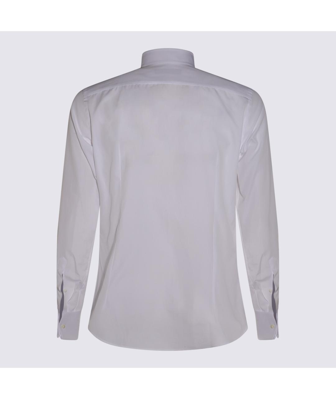 CANALI Белая хлопковая классическая рубашка, фото 2