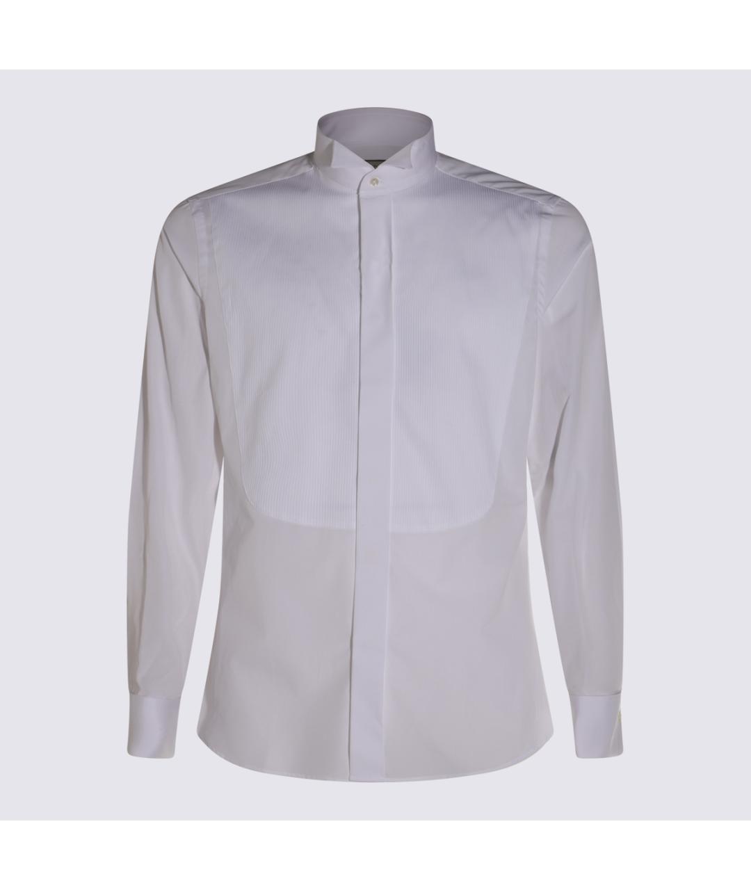 CANALI Белая хлопковая классическая рубашка, фото 3