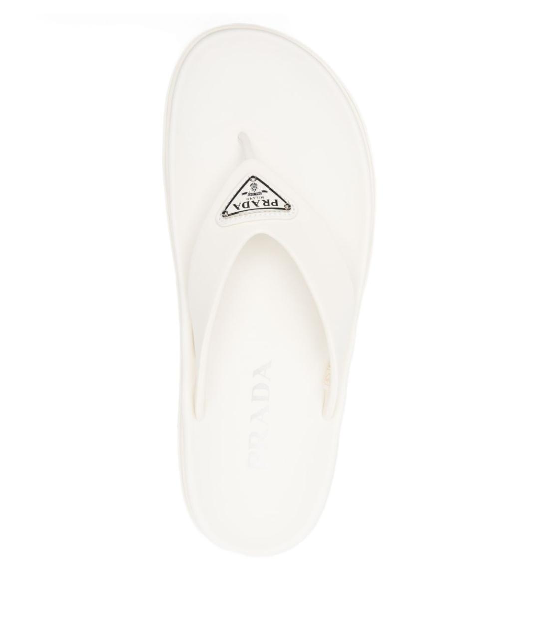 PRADA Бежевые шлепанцы, фото 4