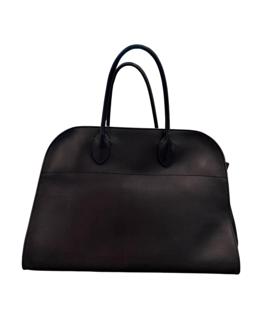 THE ROW Темно-синяя кожаная сумка тоут, фото 7