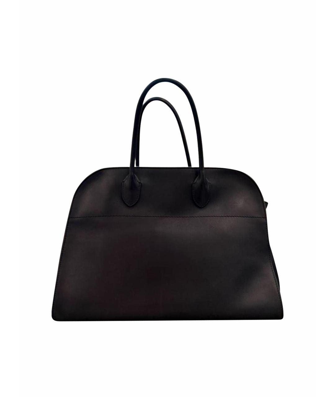 THE ROW Темно-синяя кожаная сумка тоут, фото 1