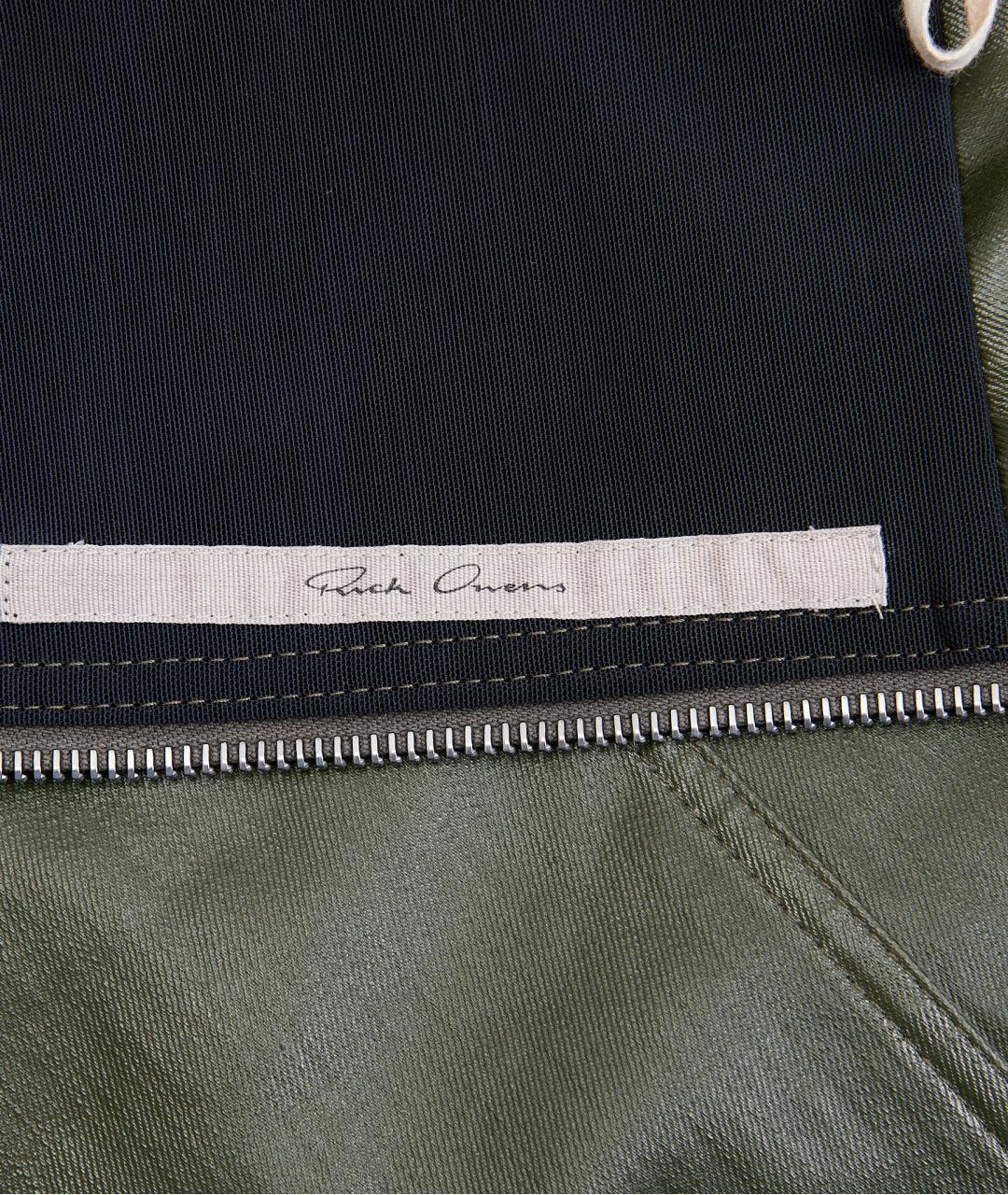 RICK OWENS Хаки хлопковое вечернее платье, фото 5