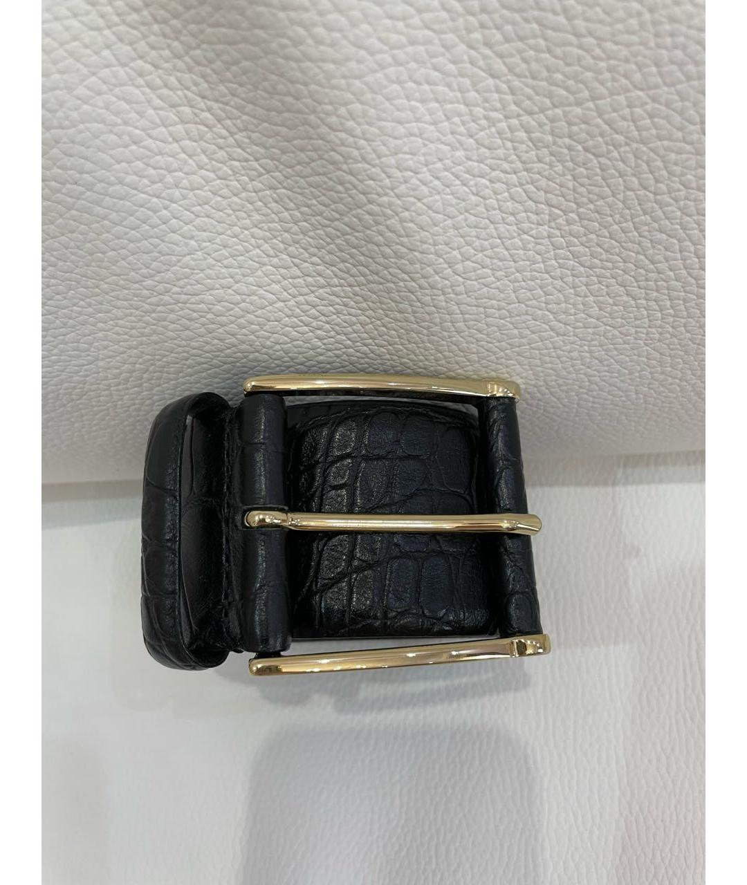 MAX MARA Черный кожаный ремень, фото 5