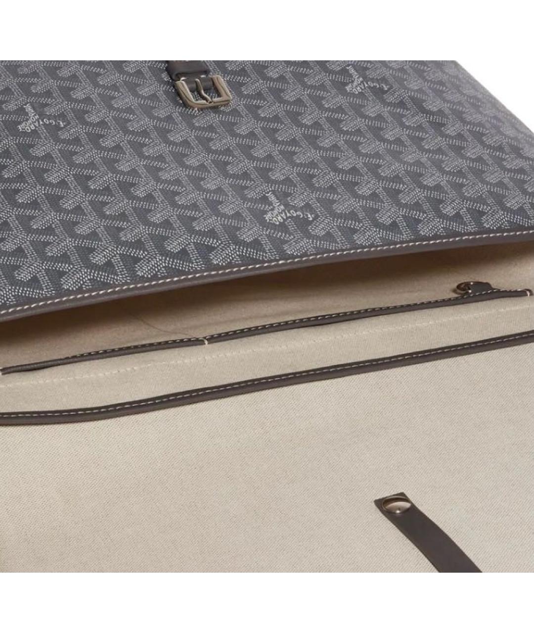 GOYARD Серая сумка на плечо из искусственной кожи, фото 4