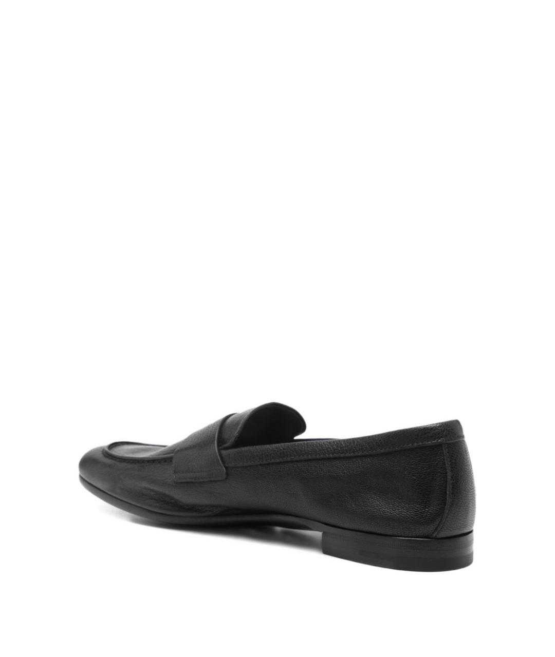 PRADA Черные кожаные мокасины, фото 2