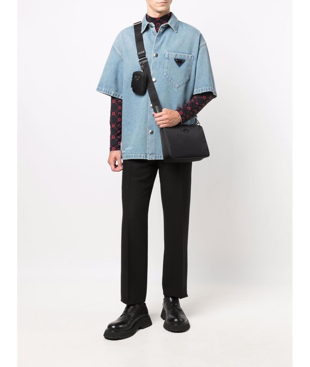 PRADA Черная синтетическая сумка на плечо, фото 3