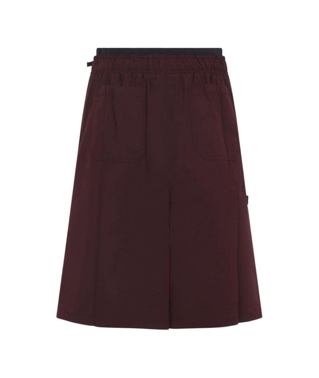 PRADA Красная хлопковая юбка миди, фото 4