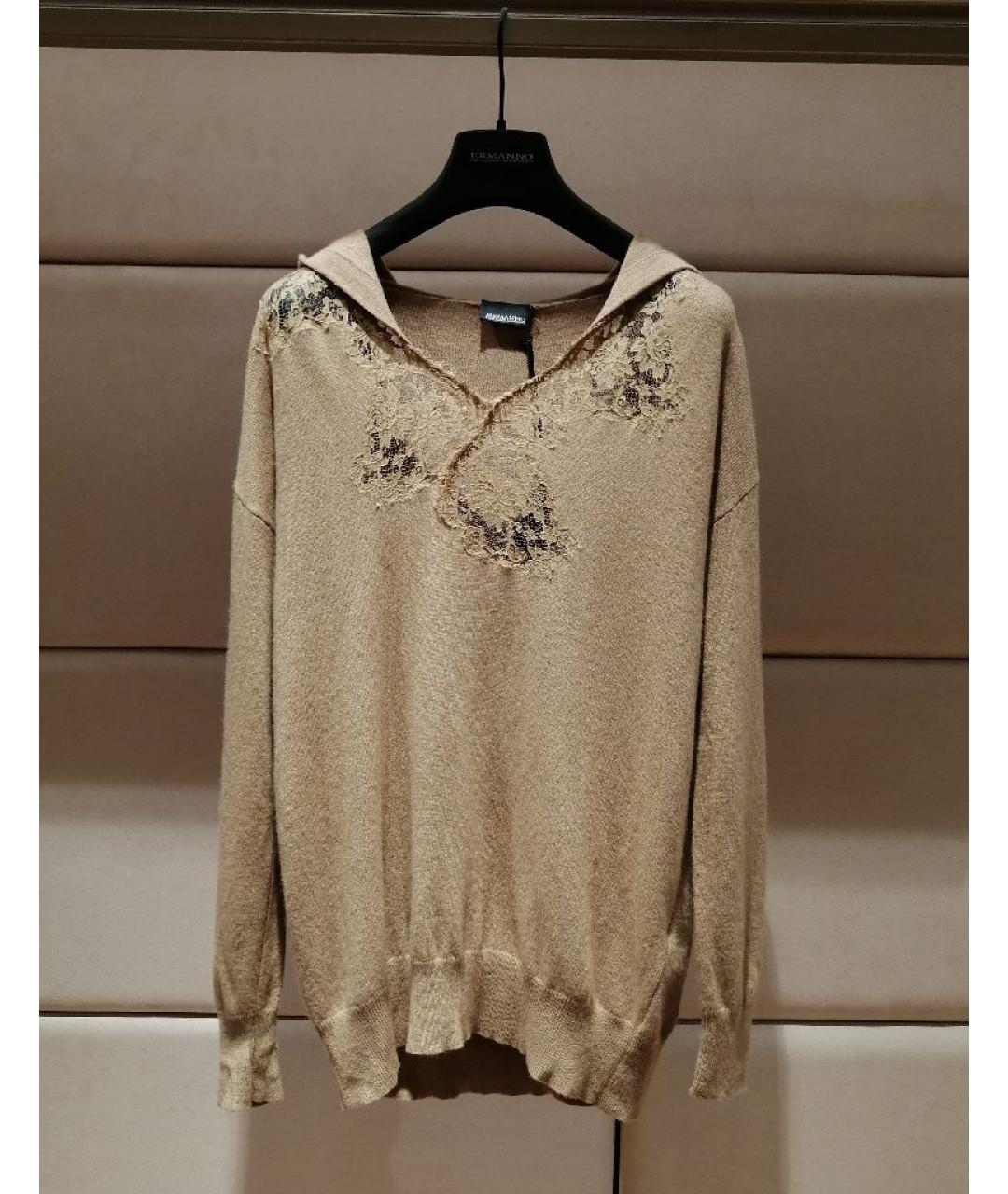 ERMANNO SCERVINO Бежевый джемпер / свитер, фото 3