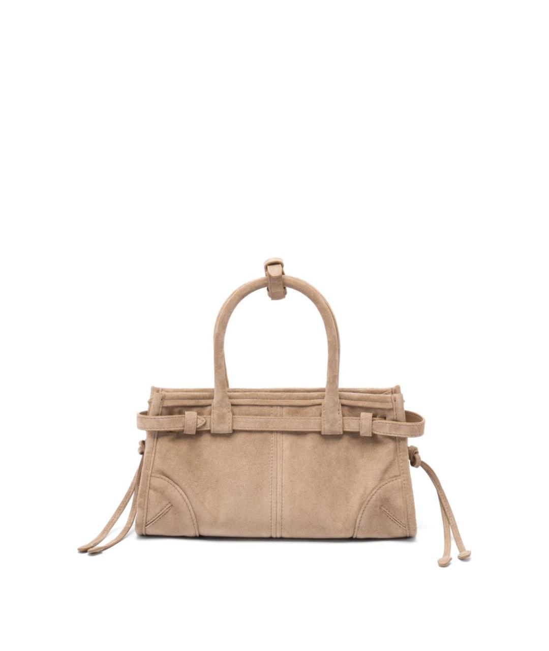 PRADA Бежевая замшевая сумка тоут, фото 4