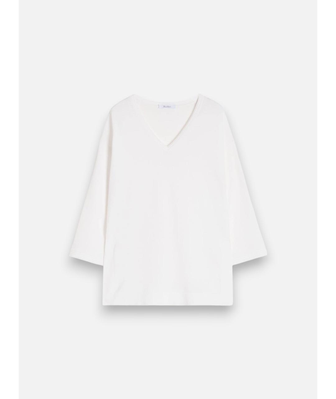MAX MARA Белый вискозный джемпер / свитер, фото 6