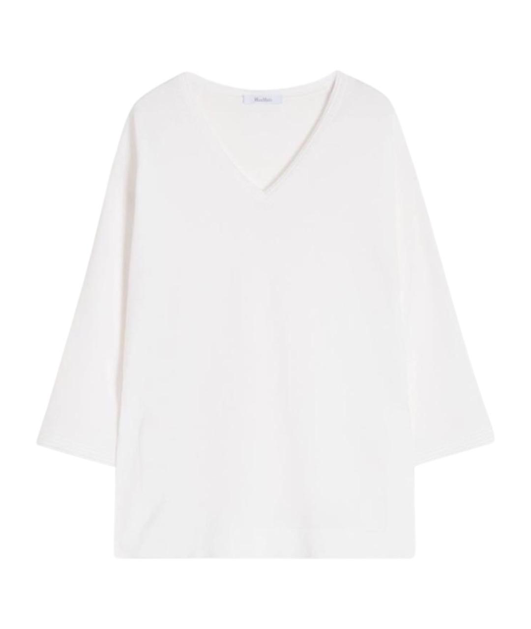 MAX MARA Белый вискозный джемпер / свитер, фото 1