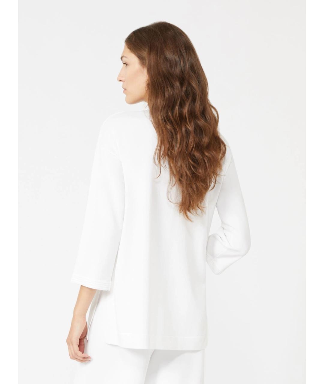 MAX MARA Белый вискозный джемпер / свитер, фото 4