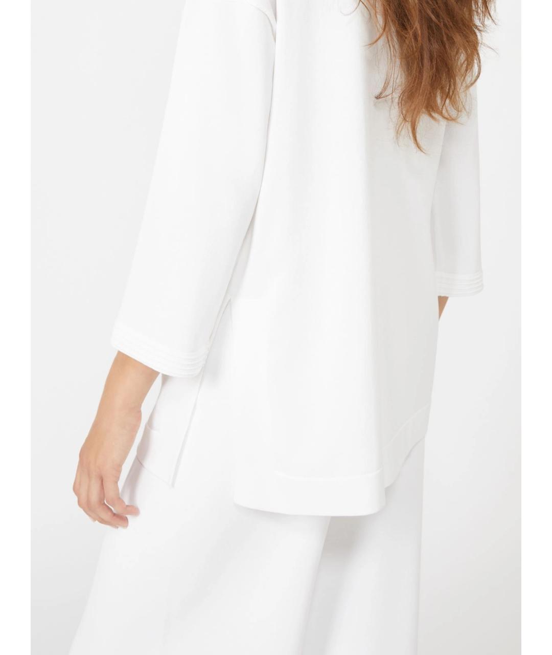 MAX MARA Белый вискозный джемпер / свитер, фото 5