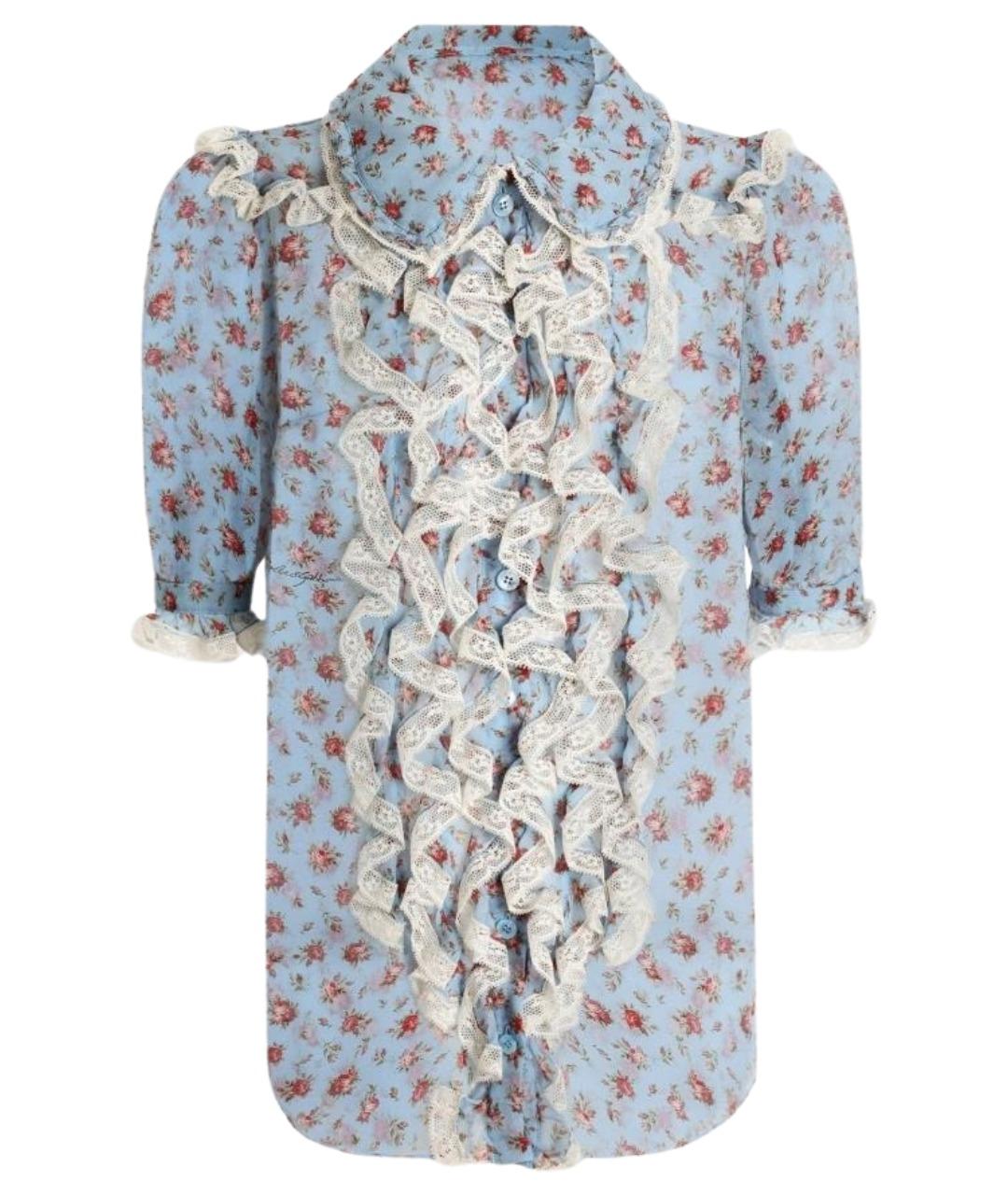 DOLCE&GABBANA Мульти шелковая блузы, фото 1