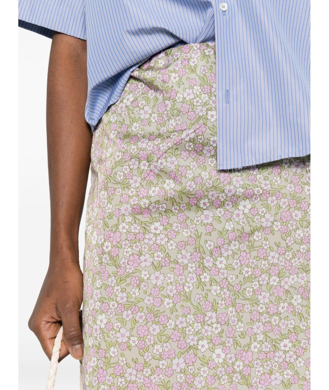 PRADA Серая полиамидовая юбка миди, фото 2