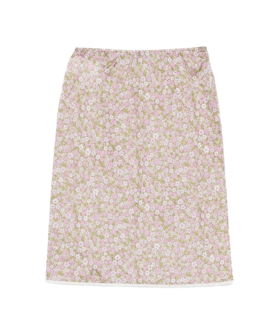 PRADA Серая полиамидовая юбка миди, фото 1