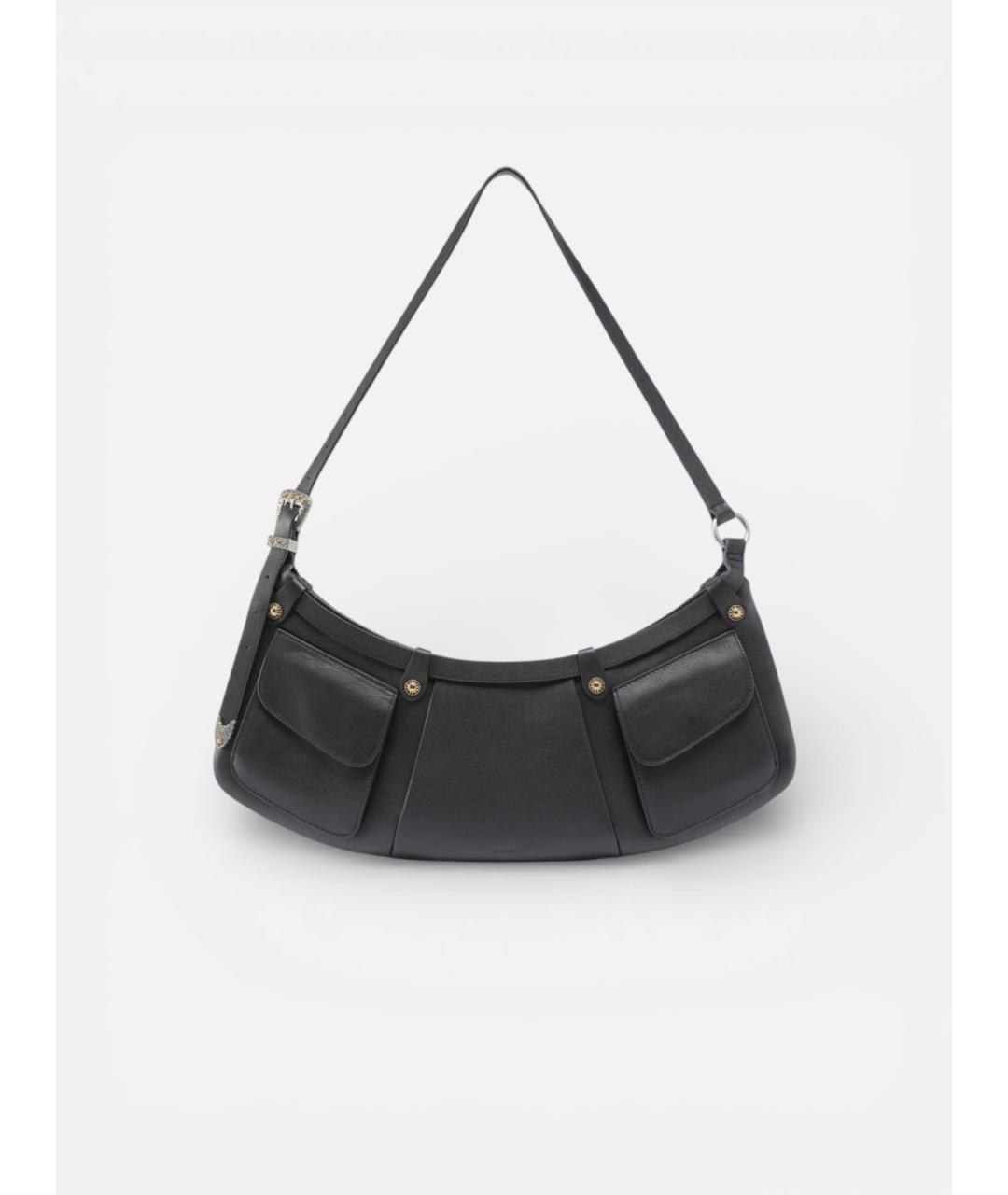 PINKO Черная кожаная сумка через плечо, фото 5
