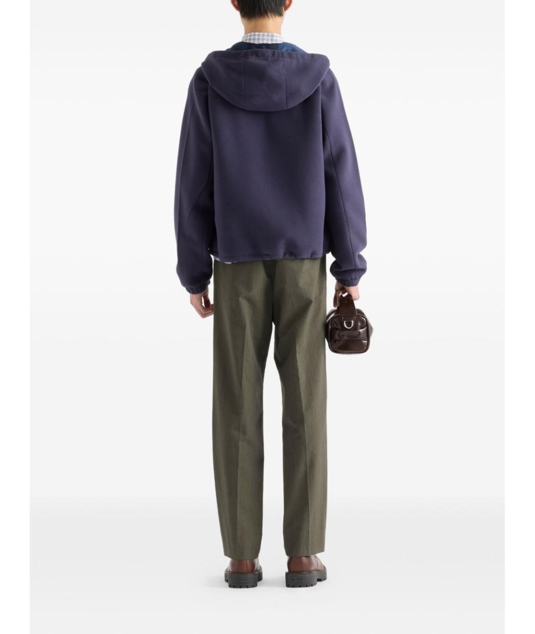 PRADA Синяя полиэстеровая куртка, фото 3