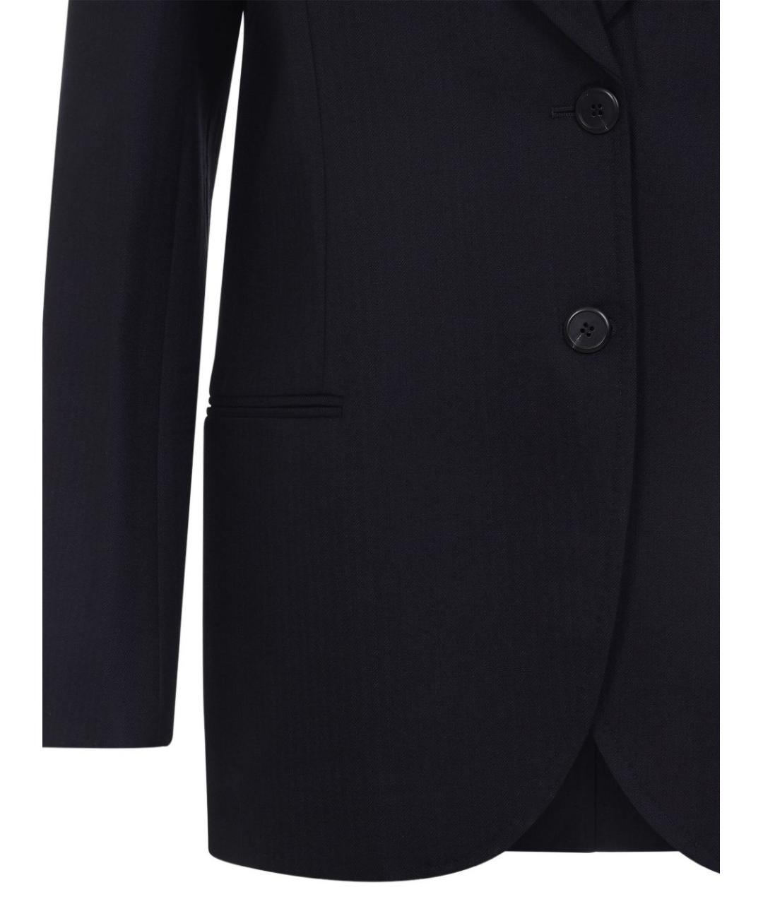 PRADA Темно-синий шерстяной жакет/пиджак, фото 2