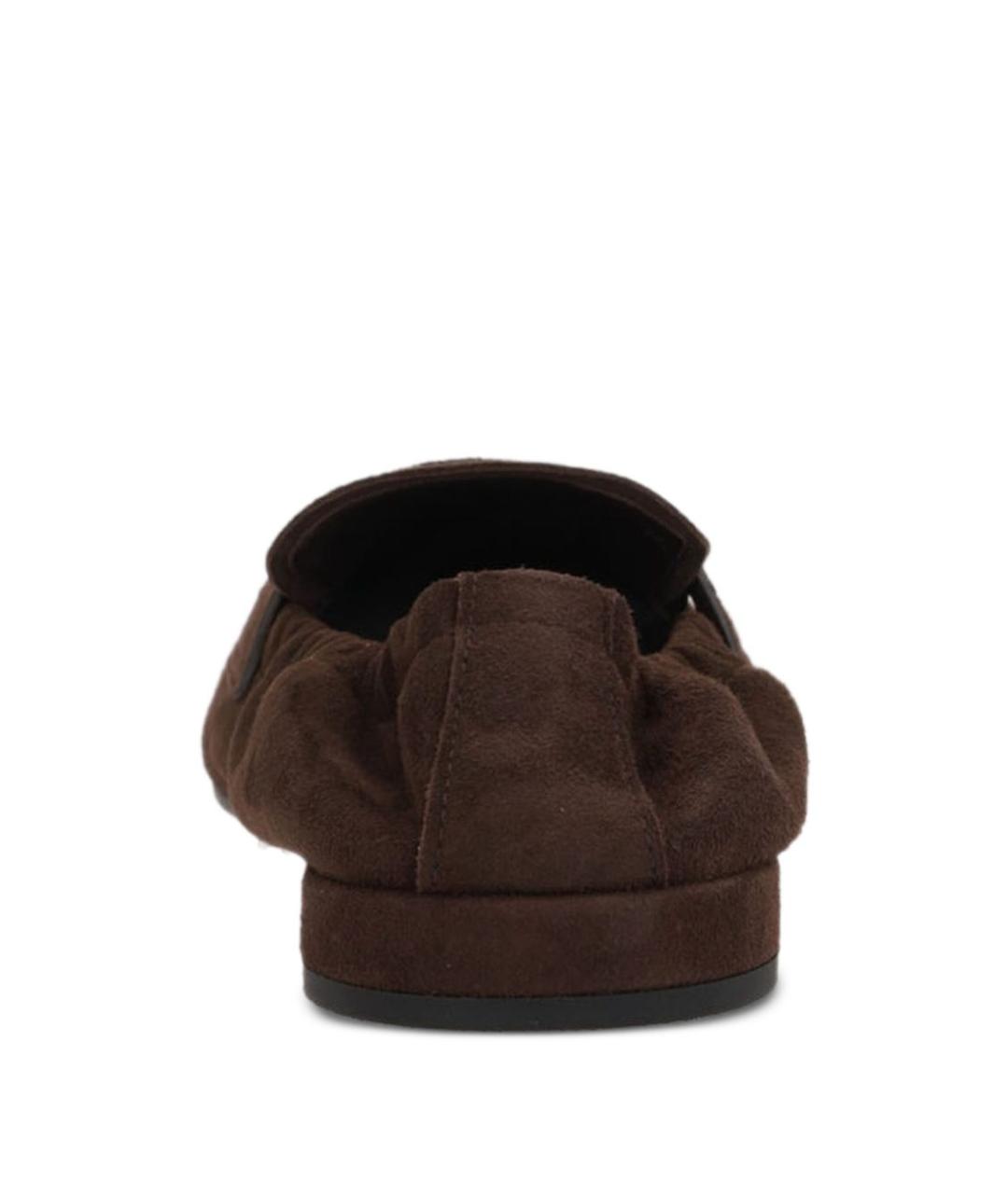 PRADA Коричневые замшевые лоферы, фото 3