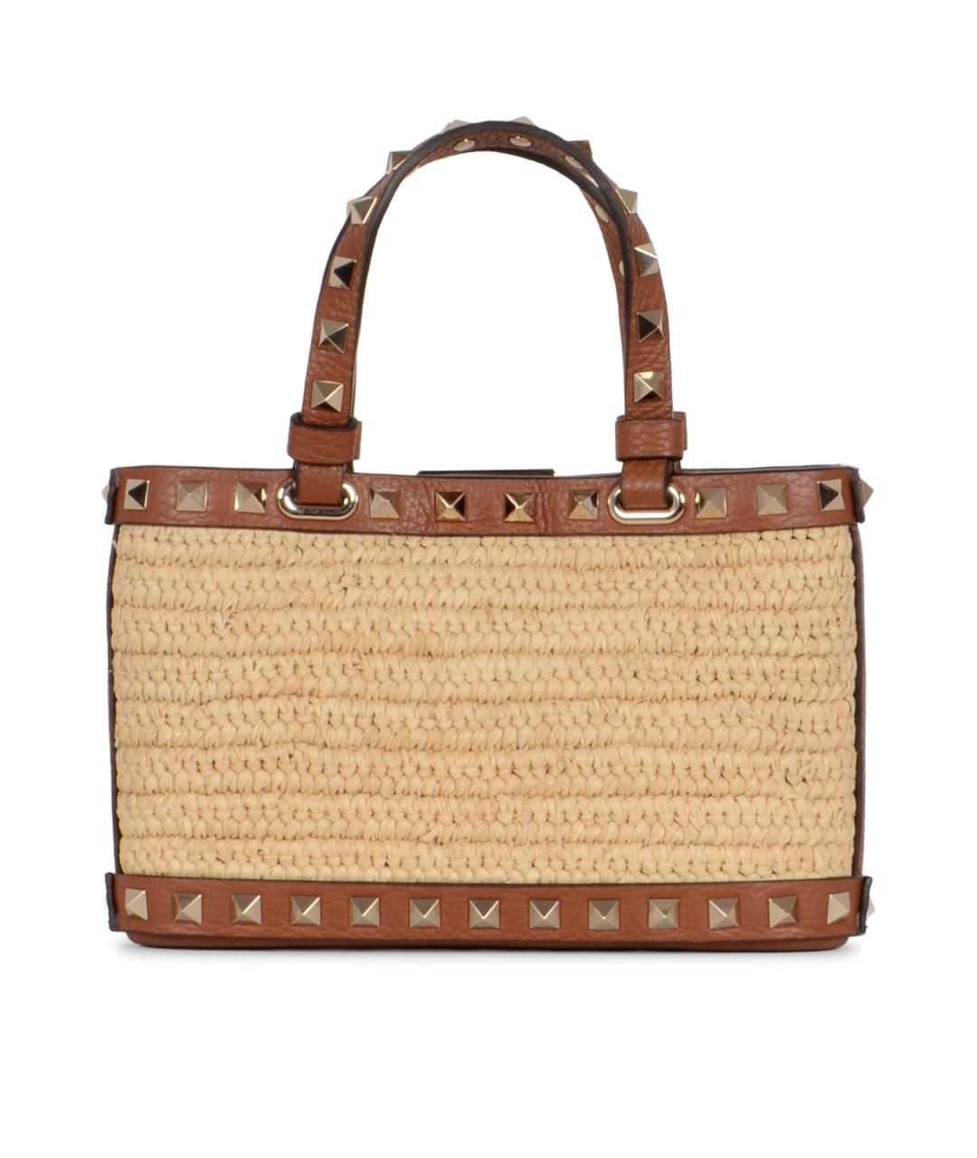 VALENTINO Бежевая сумка тоут, фото 3