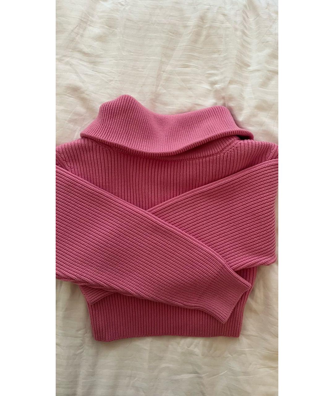 JACQUEMUS Розовый шерстяной джемпер / свитер, фото 3