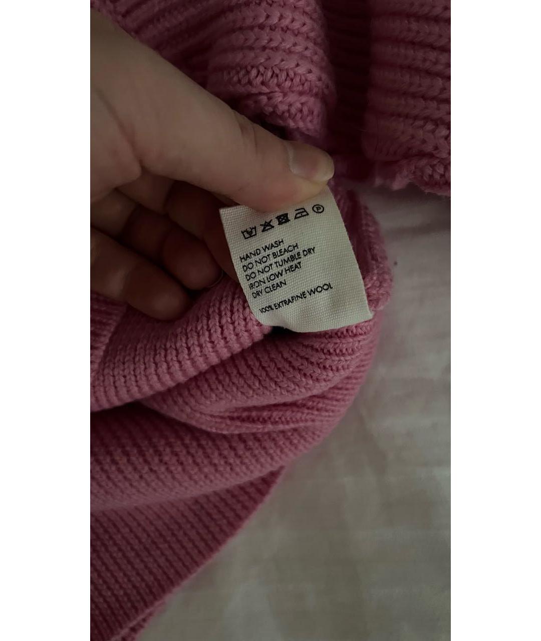 JACQUEMUS Розовый шерстяной джемпер / свитер, фото 5