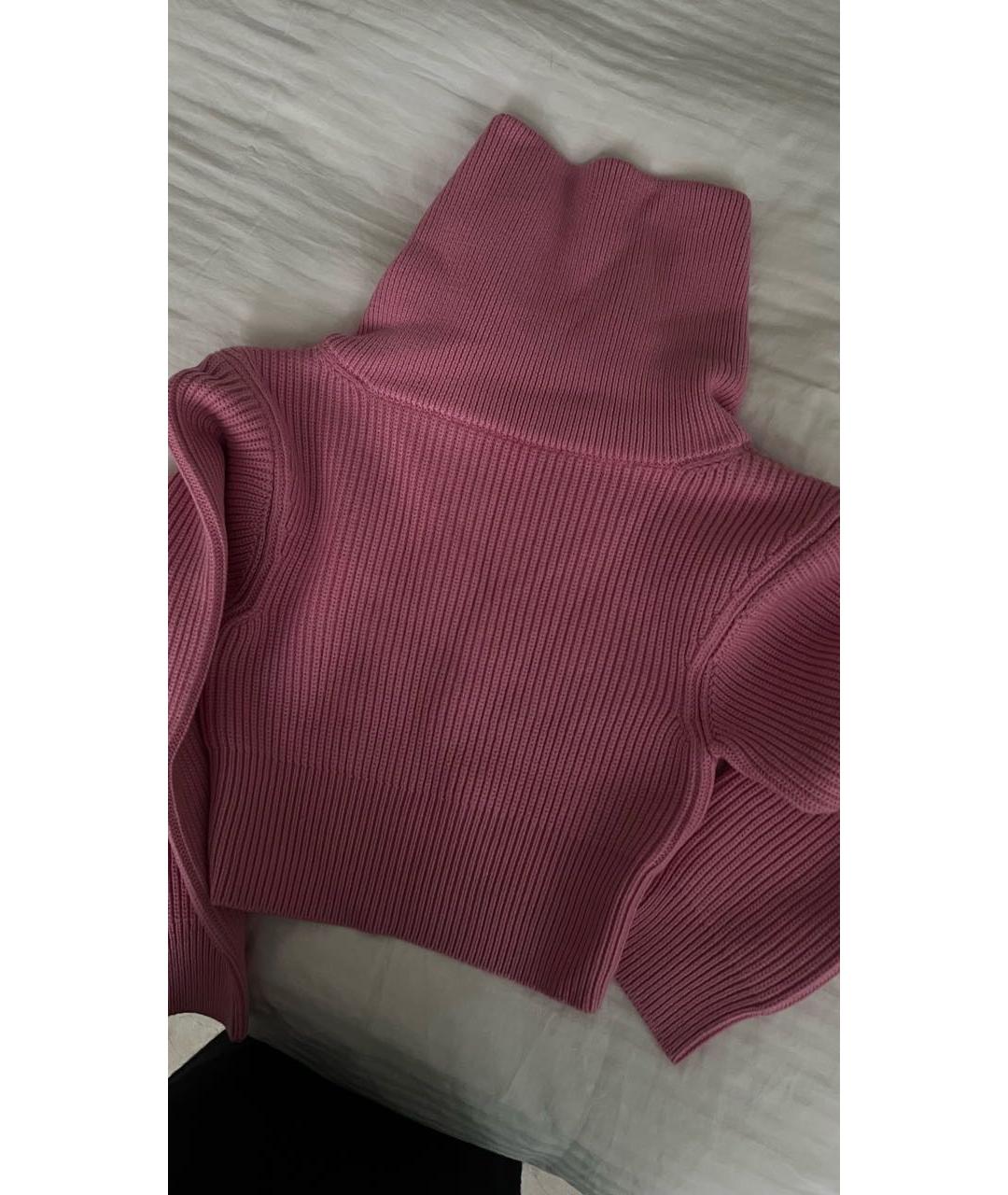 JACQUEMUS Розовый шерстяной джемпер / свитер, фото 2