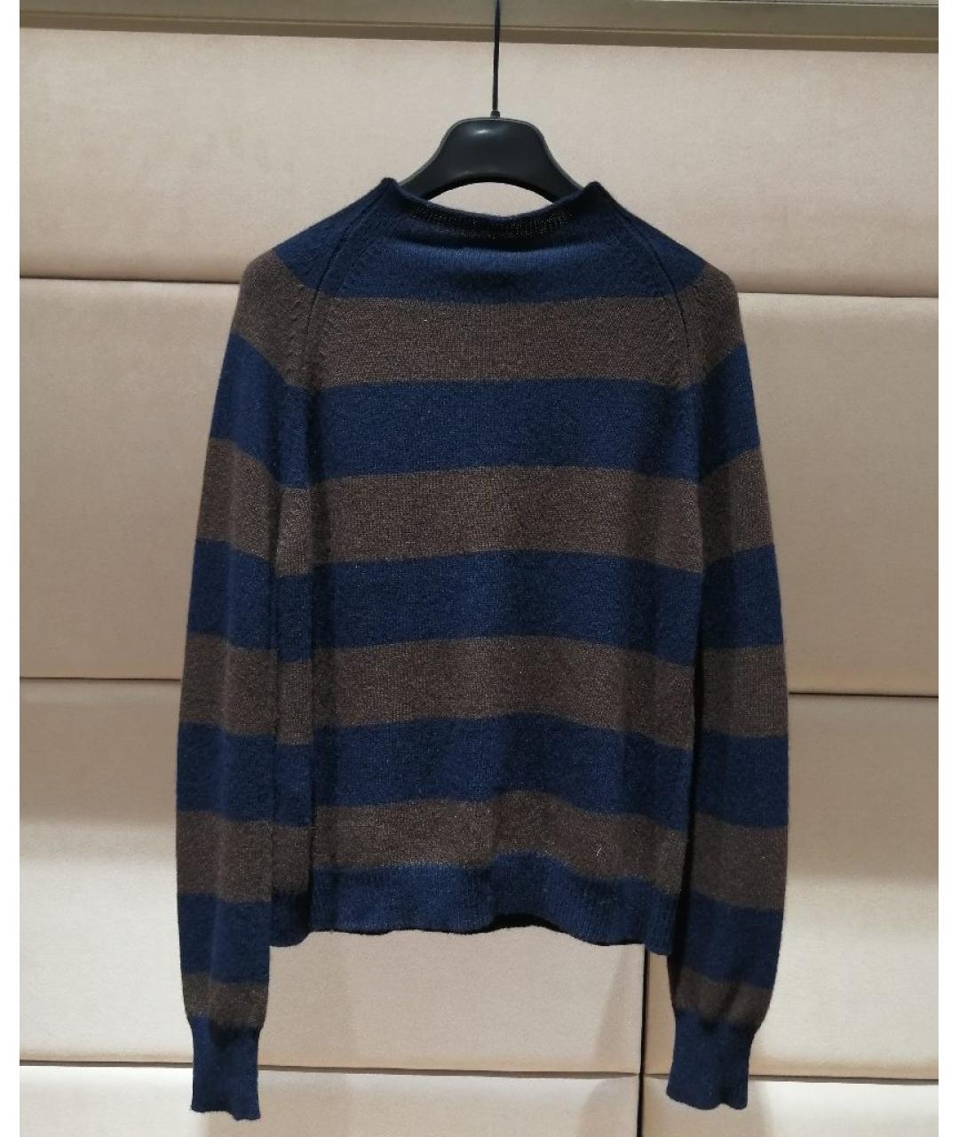 ERMANNO SCERVINO Темно-синий джемпер / свитер, фото 2