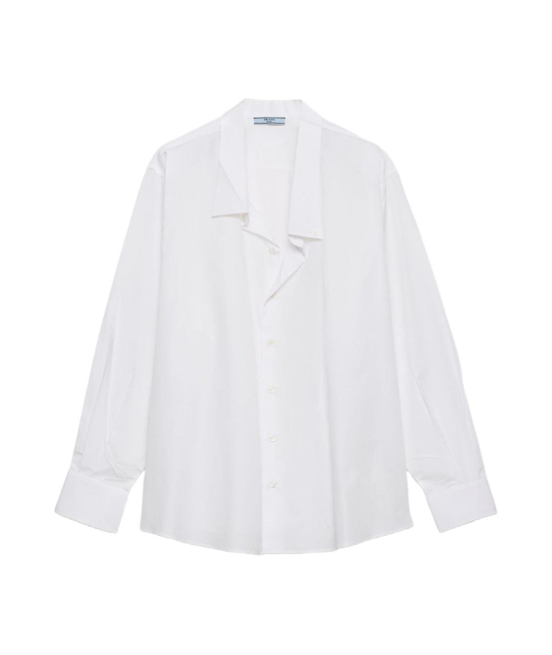 PRADA Белая хлопковая рубашка, фото 1