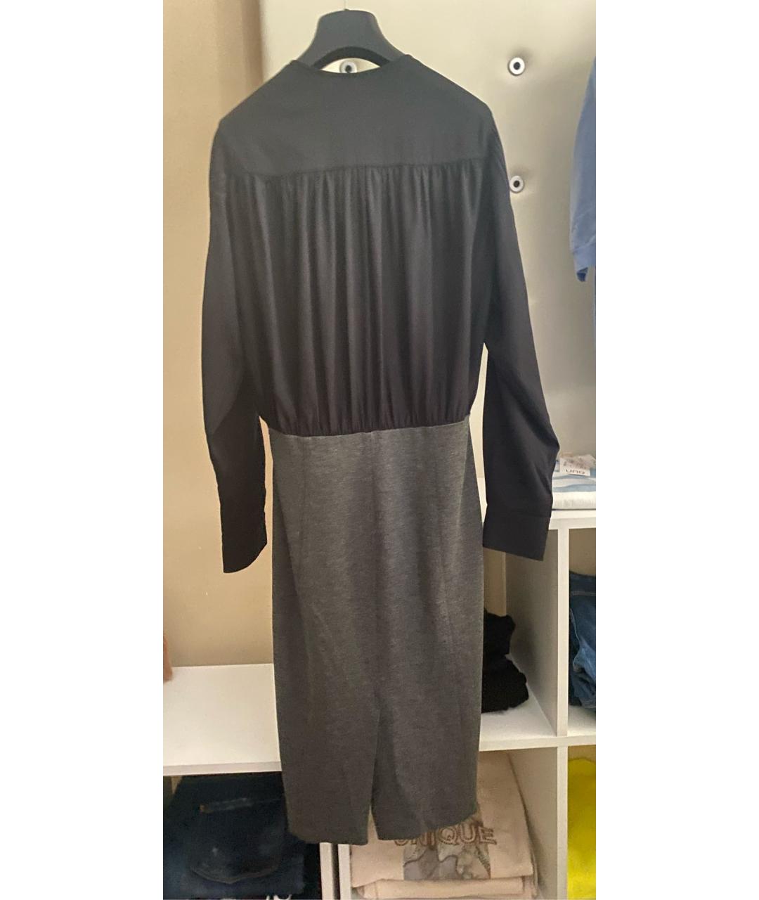 PAUL SMITH Черное шелковое платье, фото 4