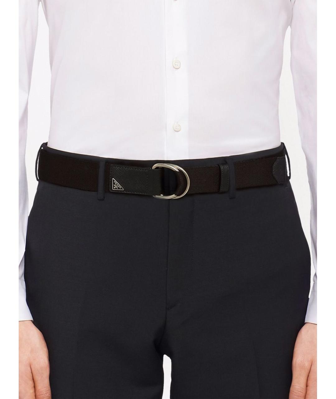 PRADA Черный ремень, фото 2