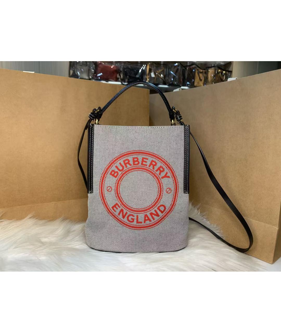 BURBERRY Серая сумка через плечо, фото 2