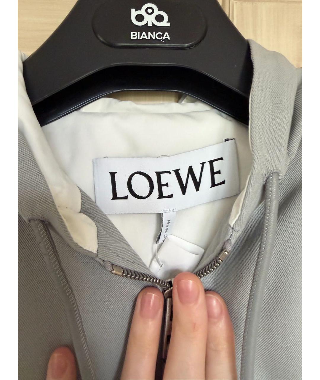 LOEWE Голубая хлопковая куртка, фото 3