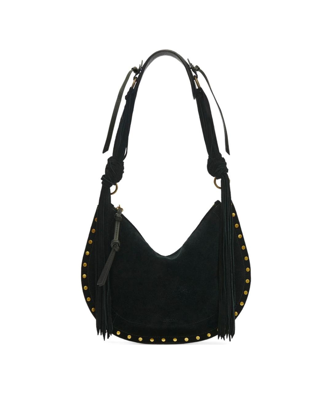 ISABEL MARANT Черная кожаная сумка через плечо, фото 1