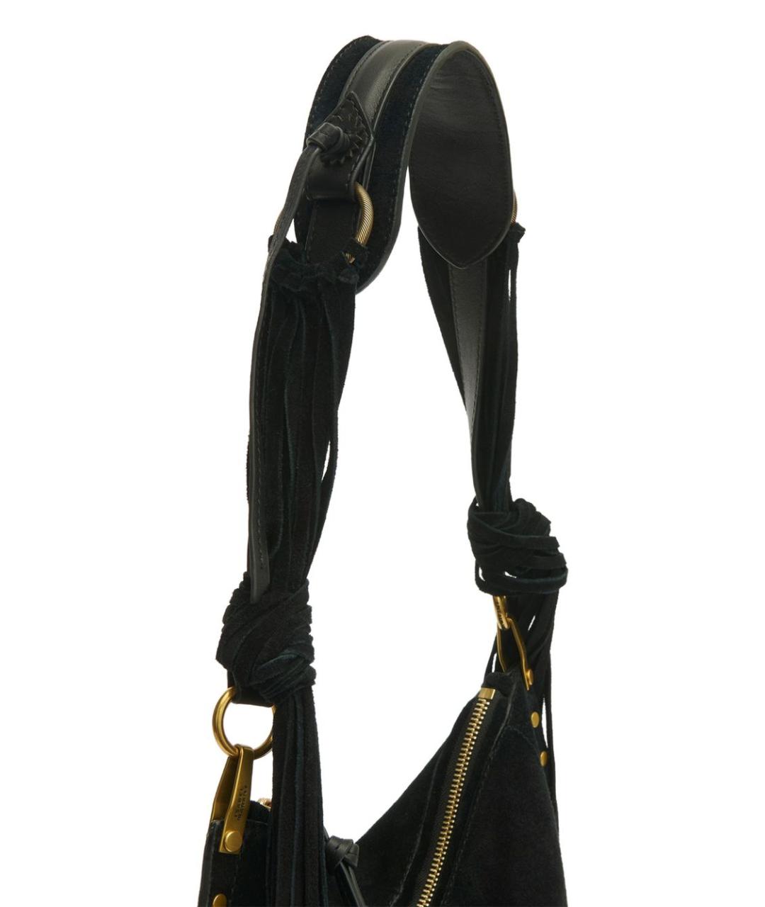 ISABEL MARANT Черная кожаная сумка через плечо, фото 3