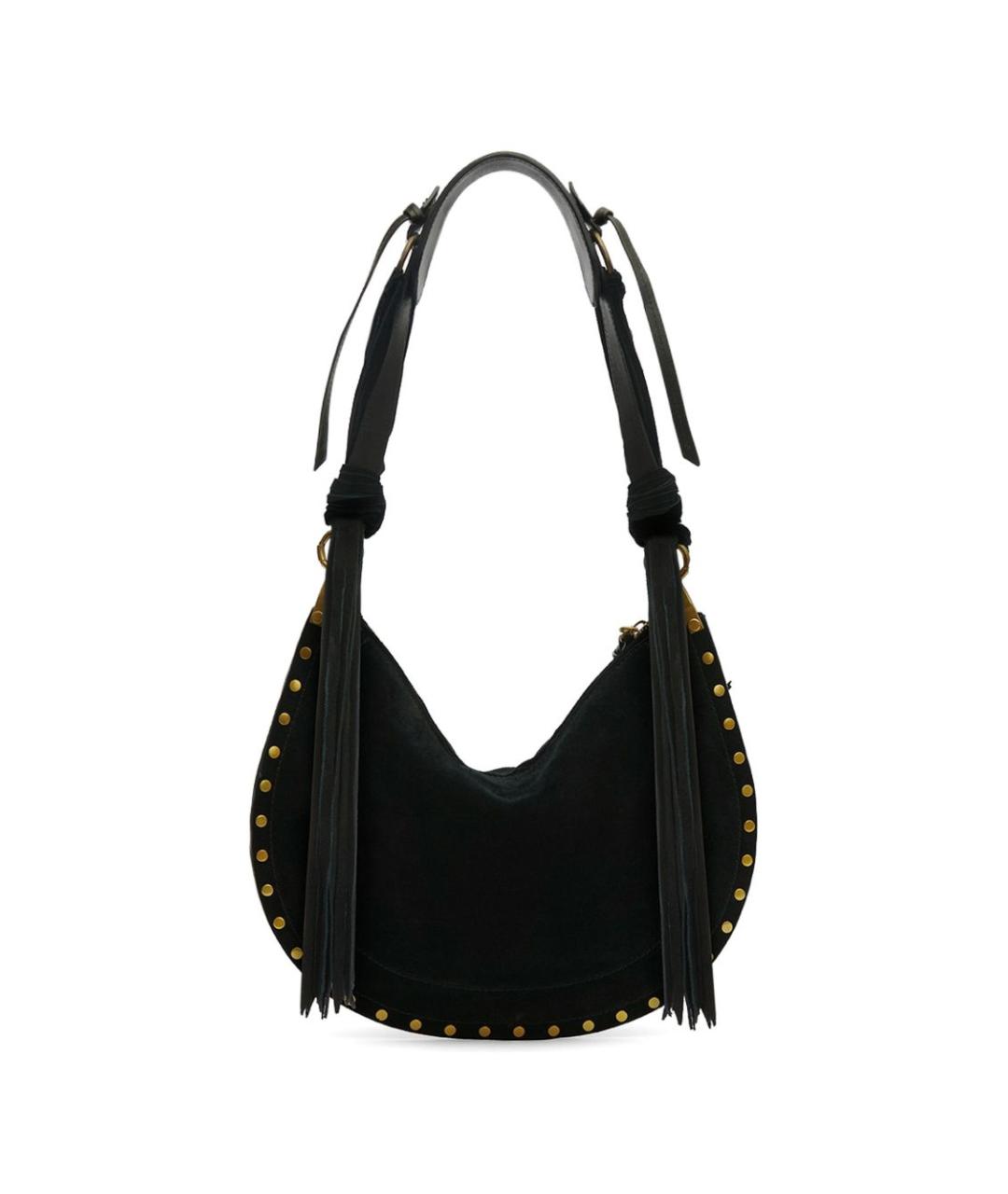 ISABEL MARANT Черная кожаная сумка через плечо, фото 2