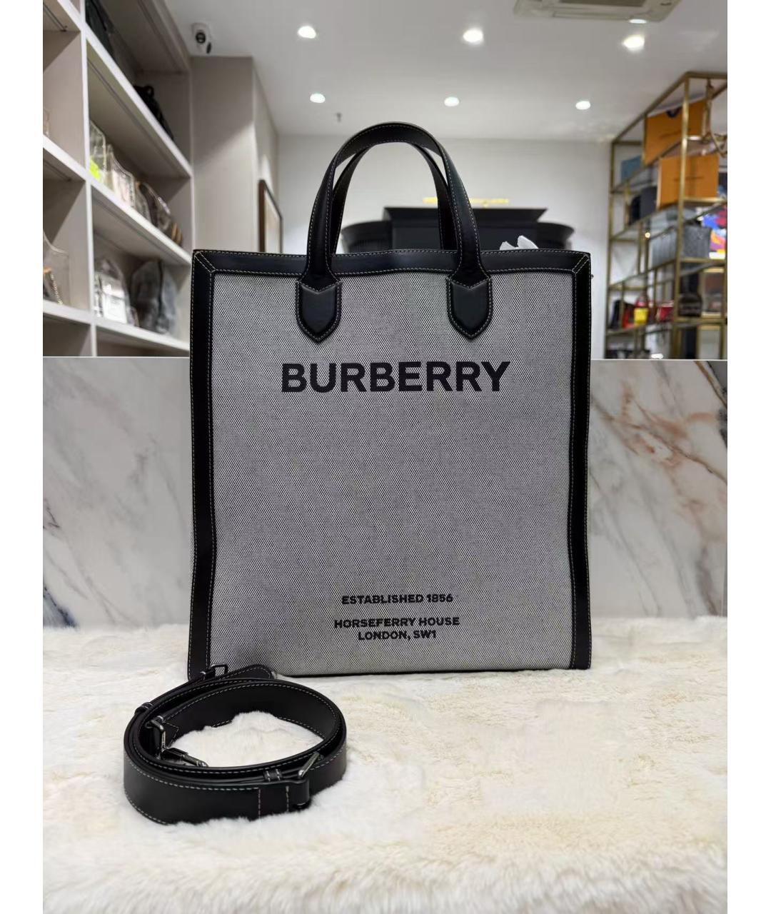 BURBERRY Серая сумка через плечо, фото 2