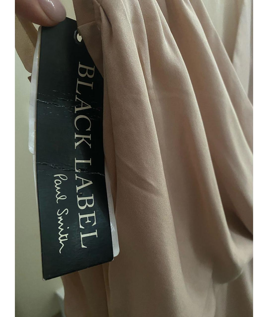 PAUL SMITH Бежевое шелковое коктейльное платье, фото 2