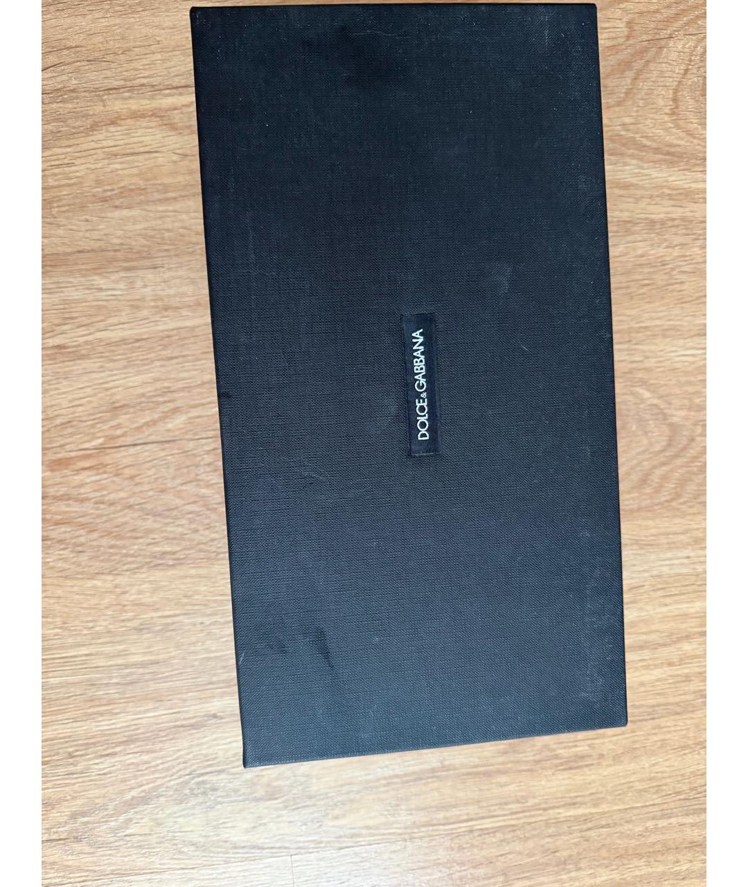 DOLCE&GABBANA Коричневые текстильные балетки, фото 5