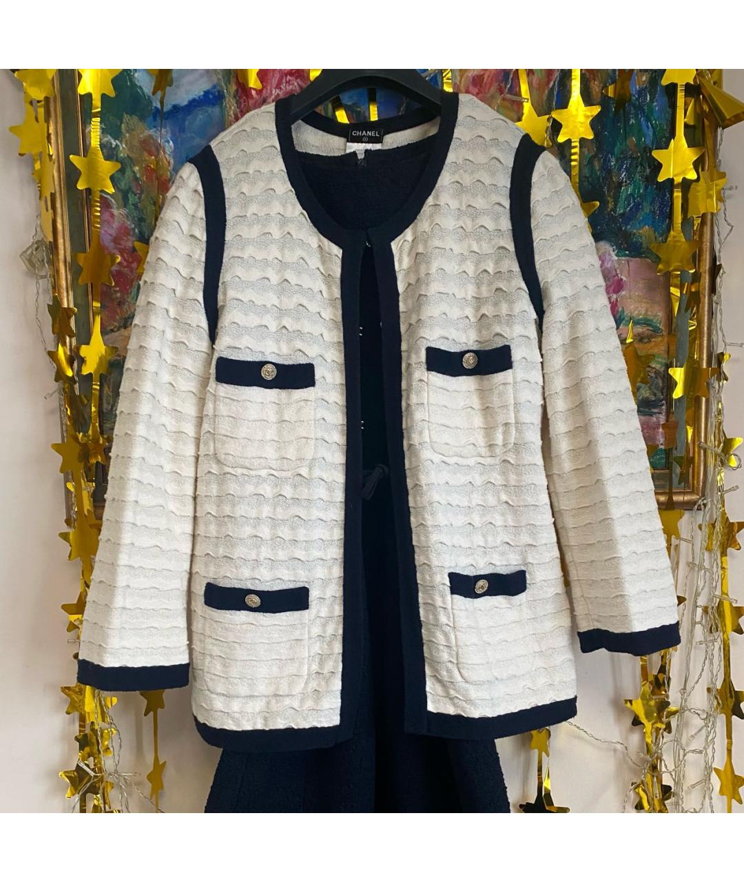 CHANEL Белый жакет/пиджак, фото 3