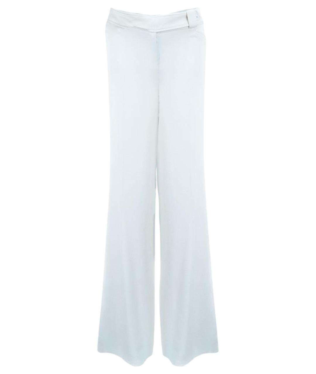 CHRISTIAN DIOR Белые вискозные брюки широкие, фото 1