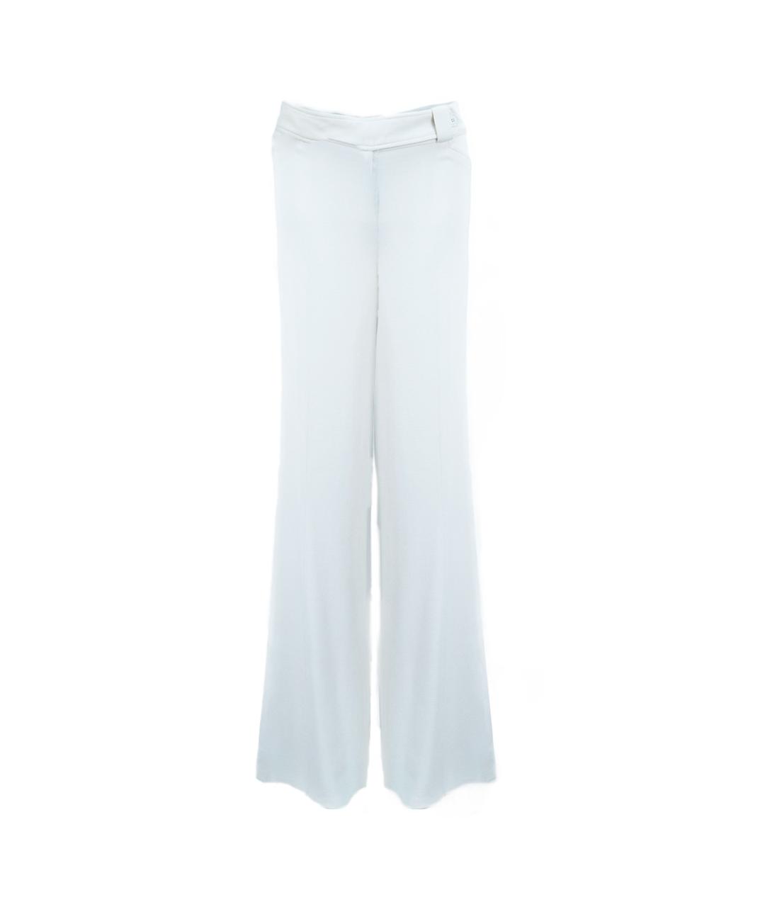CHRISTIAN DIOR Белые вискозные брюки широкие, фото 6