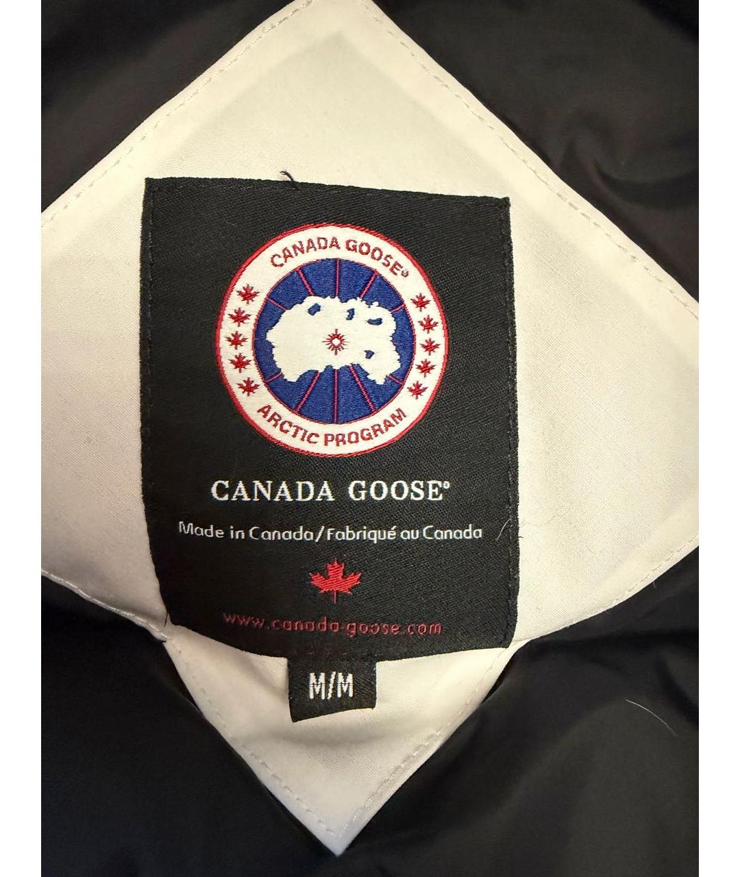 CANADA GOOSE Белый полиэстеровый пуховик, фото 4