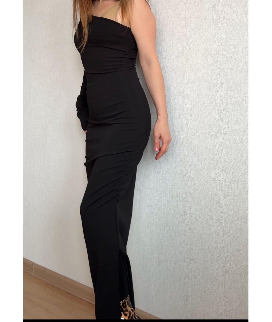 12 STOREEZ Черное вискозное вечернее платье, фото 5