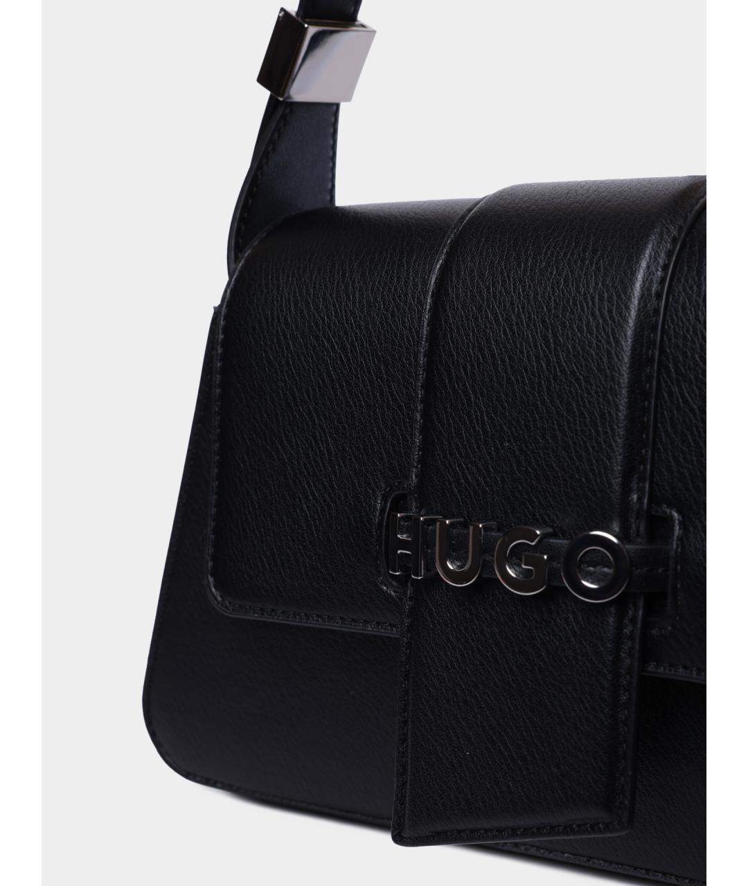 HUGO Черная сумка через плечо, фото 3