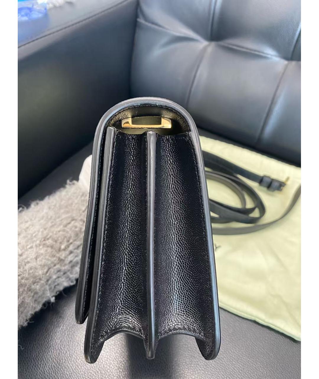 BURBERRY Черная кожаная сумка через плечо, фото 3