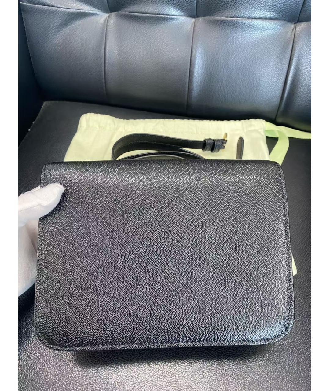 BURBERRY Черная кожаная сумка через плечо, фото 4