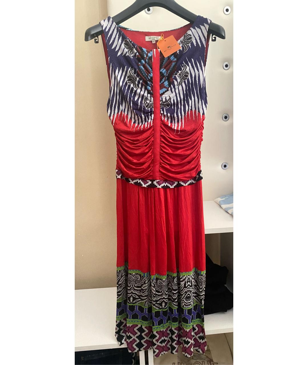 ETRO Мульти вискозное повседневное платье, фото 5