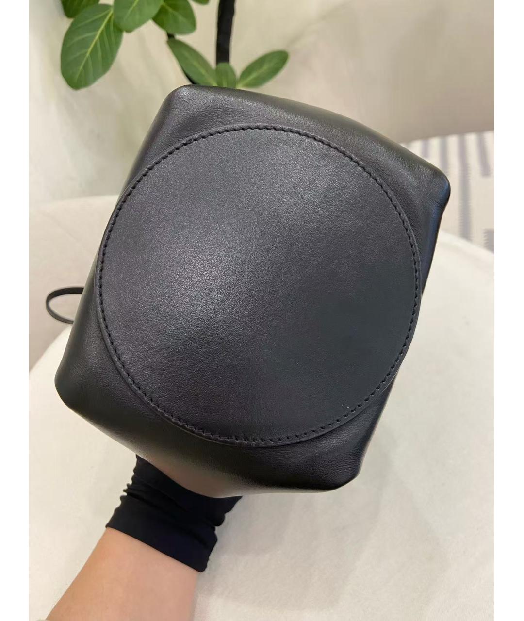 BURBERRY Черная кожаная сумка через плечо, фото 5